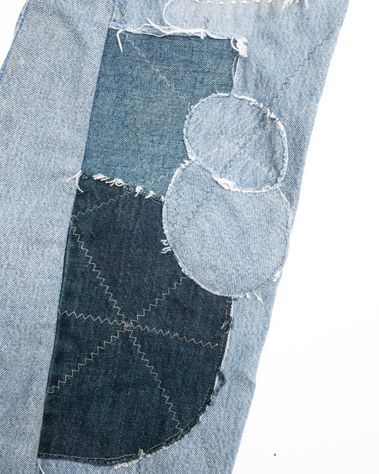 OriginalFani®design/Aki's Gallery Patchwork Denim Jeans