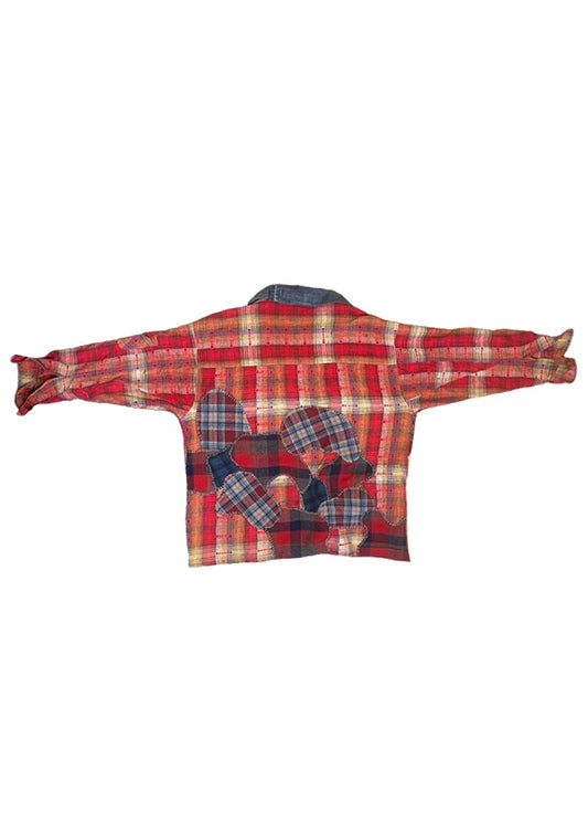 Reconstructed Flannel Kimono