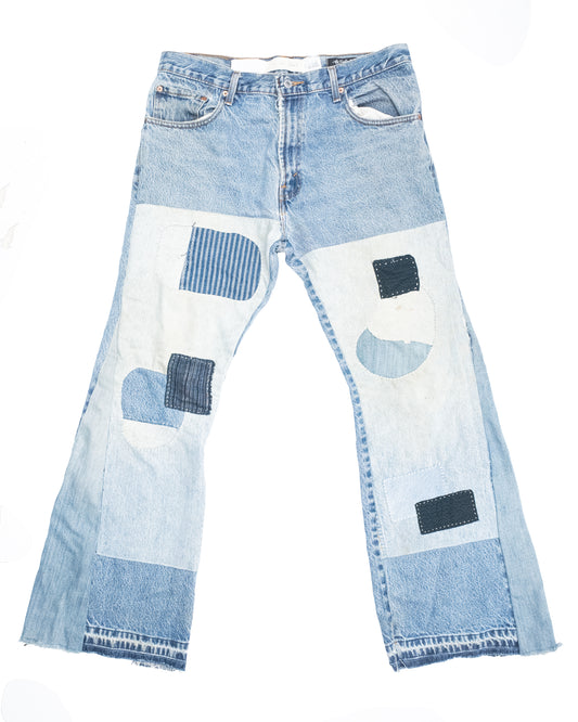 OriginalFani®design/Aki's Gallery Patchwork Denim Jeans
