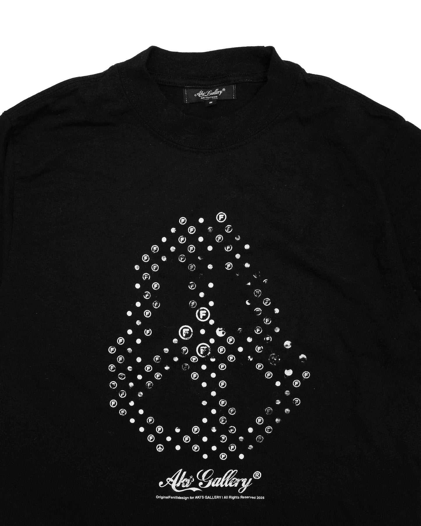 OriginalFani®design/Aki's Gallery "Peace" Pattern T-Shirt (Black)