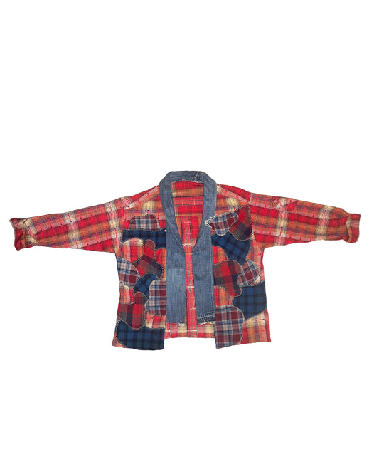 Reconstructed Flannel Kimono
