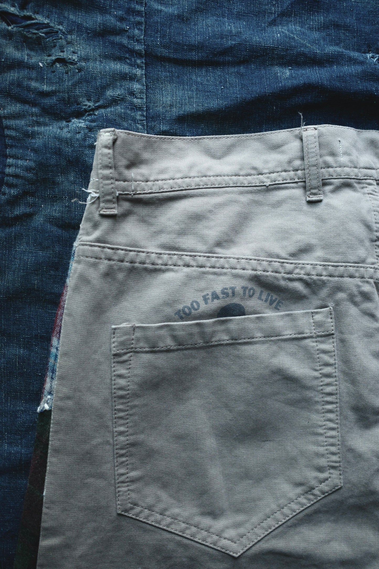 Reconstructed Vivienne Westwood pants w/ patchwork plaid side-panel